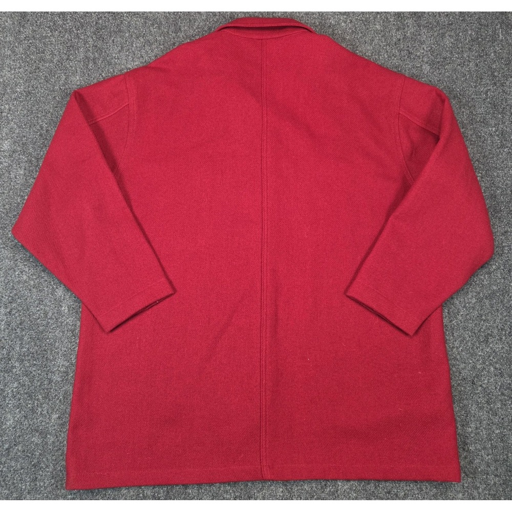 Woolrich Wool Overshirt Jacket Womens L Red USA - Picture 6 of 7